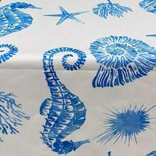 Realizzato in Turchia - Elegante Runner da tavolo 40x140 cm Decorazione moderna da tavola per la cena - Blu - Visualizzare 2