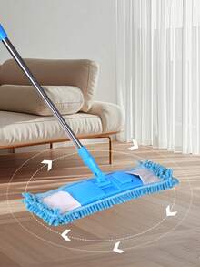 Professional Microfiber Wet Dry Mop - Clean Spills, Wipe Up Water, Dust Floors - Machine-Washable & Replaceable Pads ( Chenille), 51" Adjustable Handle For Hardwood Tile Laminate Marble - Home Kitchen Bathroom
