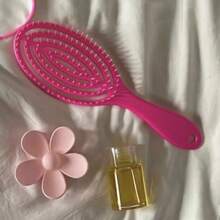 1pc Women's Hollow Comb Black Mosquito Coil Comb Hair Scalp Massage Hair Brush, Suitable For Wet And Dry Hair, Home Beauty Women Accessory Gifts, Hair Styling Kit, For Barber Salon Beauty Travel Essentials