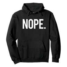Nope Not Today Funny Gym Workout Saying Weightlifting Gift Pullover Hoodie, Men's Hooded Sweatshirt - Lightweight & Ultra-Comfortable, Essential For Daily Strolls, Travel & Outdoor Activities! - 黑色 - 查看 1