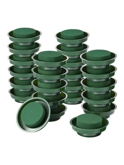 1/4/8Pcs Flower Sponge Bowls 4.72in DIY Floral Kit Green Round Wet Sponges Wedding Aisle Flowers Party Decorations, Round Reinforced Floral Foam, For Flower Arrangement, Water Absorption And Handheld Bouquets,Bowl,Bowls,Plant Pots,Pots For Plants,