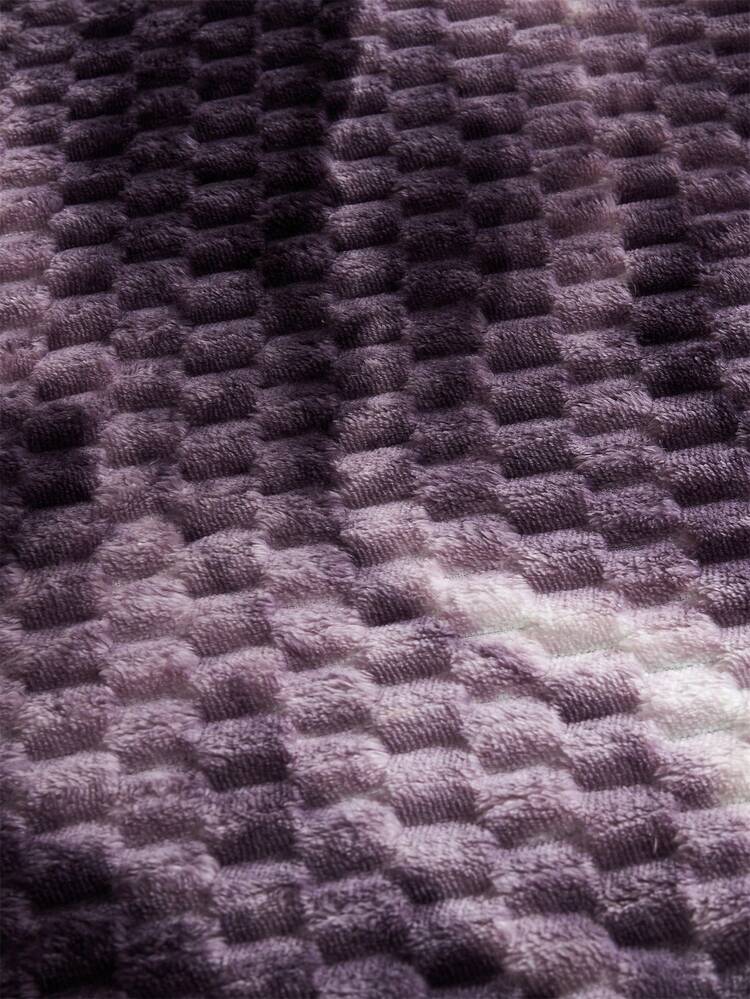 1pc Luxury Faux Rabbit Fur Blanket - Super Soft Flannel Jacquard Weave, White Contemporary Design For Sofa, Bed, Office & Travel - All-Season Cozy Throw, Hand Wash Only, Perfect Christmas & Holiday Gift, Cute Blanket, Bed Accessory, Sofa Throw, Plush Decor, Highquality Flannel,Fall Decor,Autumn Decor,Room Decor - Violet Purple - View 8