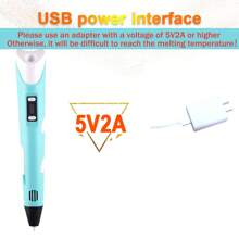 GOLDFOX 3D Printing Pen Set, Includes 10 Colors And 5M PLA Filament