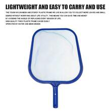 Pool Skimmer Net, Leaf Rake - 43x29cm Fine Mesh, Scratch-Free Frame - Fits 2cm Poles (Pole Not Included) - For Swimming Pools, Spas, Hot Tubs, Ponds, Fish Tanks - Removes Leaves, Debris, Small Particles - 藍色 - 查看 3