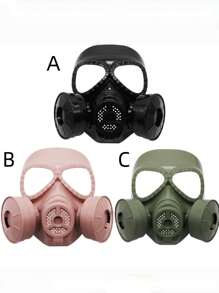 1pc Full Face Gas Mask, Real Person Cosplay Tactical Gear For Airsoft, Military Enthusiasts Halloween