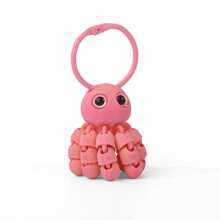 1pc/3pcs 3D Printed Ocean Animal Series Keychain, Creative Octopus Keyring Pendant Bag Charm Car Key Chain, Gift For Friends Birthday, Holiday, Daily