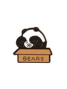 3 pièces Broches pins de bande dessinée d'ours, panda adorable, ours polaire, ours brun, accessoires décoratifs en métal d'alliage pour sacs, vêtements, robe, accessoires pour vêtements, sacs, charmes, école, bureau, chemises, vestes, bijoux, Noël, Halloween