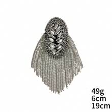 1 Pc Diamond Encrusted Clothing Accessories, Accessories, Suits, Metal Fashion Tassel Shoulder Patches On Shoulder Badge With Decorative Accents For Clothing Embellishment - Multicolor - View 19