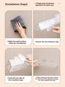 1 pieza Estantería de esquina para ducha, para almacenamiento de champú, acondicionador y jabón, diseño de drenaje rápido, instalación sin taladrar, apta para baño, cocina, accesorio de almacenamiento multifuncional para el baño, decoración del hogar, organizador de baño, decoración de otoño, de vuelta a la escuela