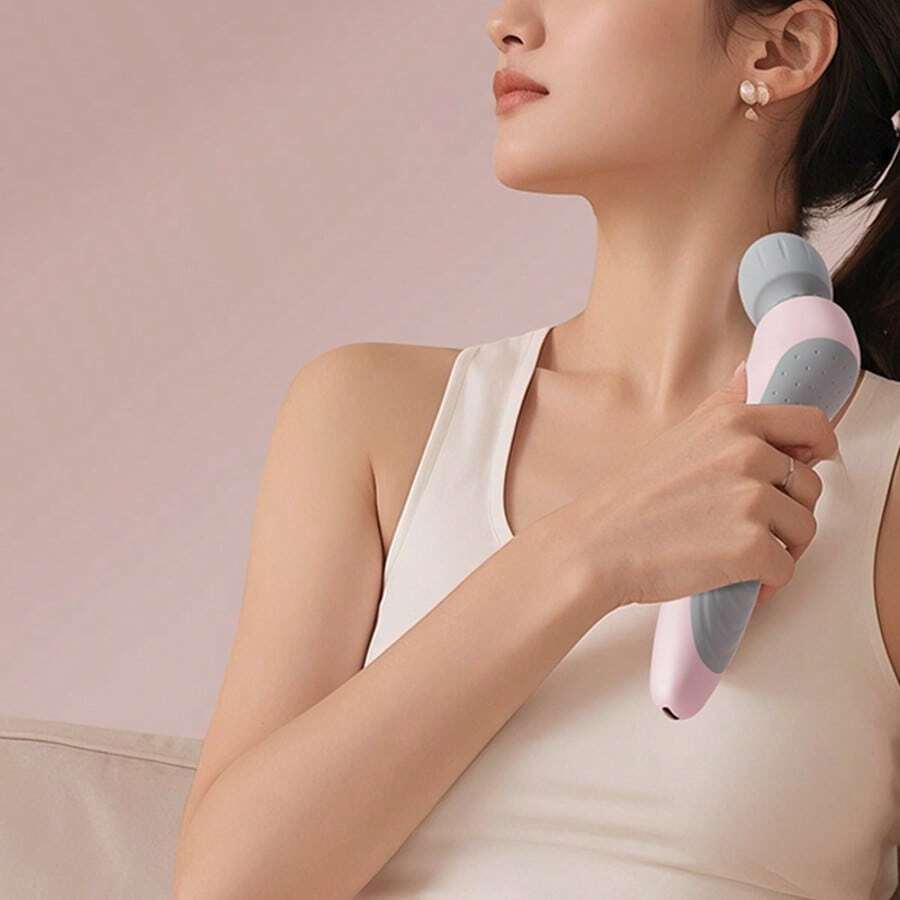 Portable Handheld Massager, USB Rechargeable Relaxation Massage Stick, Vibrating Massage To Relax Neck, Back, Legs, Waist, And Foot - Multicolor - View 1