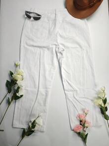 Pantalones anchos de talla grande para mujer, adecuados para el otoño y el invierno, para uso diario y vuelta al colegio