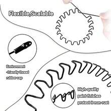 MMetal Headbands For Men Fashion Headband For Women Unisex Wavy Hair Bands Outdoor Sports Head Bands Simple Elastic NonSlip Hair Accories 6 Pack 5001 - A-New6件 - 查看 2