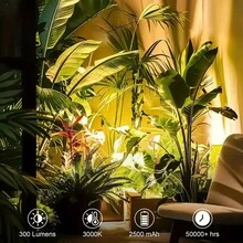 Versatile LED Spot Light, Magnetic Wall Light With 3 Color Modes & Adjustable Brightness - Touch Control, Easy Install, Perfect For Plants & Artwork - USB Rechargeable Battery - Ideal For Bedrooms, Living Rooms, And Hallways, Wireless Hole Free, 360 ° Rotating Touch Control - Black - 查看 10