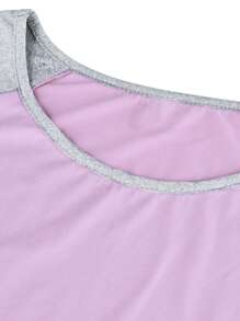 Customized Photo Printed Nightgown, Raglan Sleeve Nightgown, Comfortable Sleepwear E21