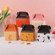 10 piezas Cajas de regalos de cumpleaños, tigres, jirafas, rabinos y vacas, animales de zoológico, tema, cajas de dulces, decoración de fiesta de caramelos