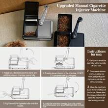 8.0mm Cigarette Rolling Machine With Grooved Board, Manual Cigarette Roller, Portable Home Cigarette Maker, DIY Cigarette Rolling Kit, Christmas Decorations, Christmas Gift