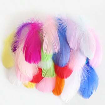 20-100pcs DIY Handmade Decorative Feathers For Dreamcatchers, Gift Boxes, Crafts Decor And Cat Toys