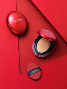 TIRTIR Red Cushioned Foundation Air Cushion, Lightweight Concealer Lasting Light Weight Semi-Matte 18g - 21C Cold Beige - View 8