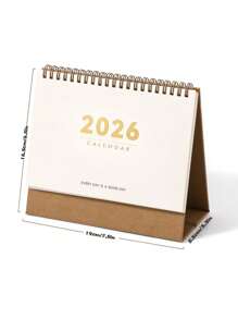 1 件。这款 2026 年桌面日历（日期：2025 年 11 月至 2026 年 12 月）是一款简约高端的学生计划本、办公备忘录日历，同时也是一款圣诞节倒计时日历。它包含月份标签、每日布局和励志名言。单向翻页设计使其适用于家庭、办公室和各种办公环境。