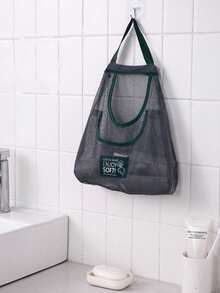 Túi đựng đồ dùng nhà tắm lưới di động - Túi đựng đồ dùng nhà tắm lưới trong suốt, túi đựng đồ vệ sinh cá nhân, túi đựng mỹ phẩm, giỏ xách, túi trong suốt bền chắc, túi đựng đồ vệ sinh cá nhân, túi đựng mỹ phẩm, thích hợp cho phòng tắm ký túc xá sinh viên, phòng tập thể dục, cắm trại, túi tắm nhanh khô, unisex, có móc treo. - Nhiều màu - Xem 3