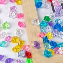 1/50/100 件塑料海盗金币、海盗宝石、宝藏珠宝假币，适用于海盗主题冒险、万圣节派对用品、秋季、圣诞节 - 彩色 - 查看 7