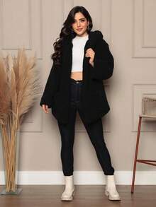 CUTE TED Coat With Hood - Negro - Ver 5