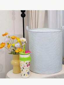 可折叠洗衣篮兼多用途收纳箱，适用于卧室、浴室和婴儿房 - 轻便可折叠收纳篮，可用于存放玩具、衣物、待洗衣物及其他物品；非常适合小空间、快速整理、春季大扫除、母亲节礼物以及日常家居收纳，风格休闲时尚。 - 彩色 - 查看 5