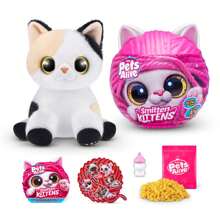ZURU Pets Alive Smitten Kittens Surprise, Nurture Play Soft Toy Unboxing Adopt Interactive 10 Sounds, Perfect Gift For Girls And Children, Surprise Mystery Egg, 1 Count (Random) - Multicolor (Random Style) - View 6