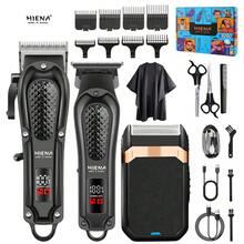 HIENA 1pc,2pcs,3pcs, Multi-Functional Cordless Men's Hair Clippers & Beard Trimmers, USB-Charging Men's Hair Clippers, Precision T-Shaped Trimmers And Shaver, Hair, Beard And Full-Body Beauty Tools, Suitable For Homes And Hair Salons, Are Gift Choices For Father's Day And Holidays - Black - View 3