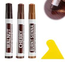 复合地板维修套装带加热笔，木质乙烯基地板家具维修套装油毡维修硬蜡补漆笔覆盖划痕、污渍、裂缝、门、橱柜、桌子孔洞