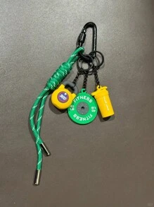 系列创意设计可爱撞色甜美酷炫运动风包包挂件，健身运动配件，夏季时尚救星钥匙扣，健身系列杠铃片壶铃运动水杯挂件，背包挂件，饰品钥匙扣，适合运动型男生女生，送给男女的精美礼物 - 彩色 - 查看 7