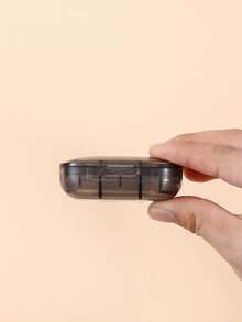 Mini cutie portabilă cu 3 compartimente pentru pastile, recipient pentru depozitarea tabletelor, cutie săptămânală pentru pastile, dozator de medicamente. Cutie pentru medicamente multifuncțională, cutie de depozitare pentru medicamente, cutie portabilă sigilată pentru medicamente, cutie de călătorie pentru medicamente, mini cutie portabilă de depozitare pentru pastile, cutie de călătorie impermeabilă și rezistentă la umiditate, cutie de depozitare pentru medicamente de călătorie