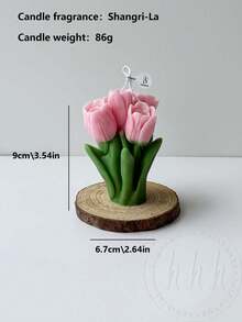 郁金香花束造型香氛蜡烛，营造浪漫氛围，燃烧时间长，无烟燃烧，创意装饰香氛，清新空气，适用于房间、桌面、家居装饰、派对、生日、婚礼、烛光晚餐、情人节礼物、周年纪念礼物，多种颜色可选。 - 彩色 - 查看 20