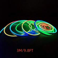 0,2m - 5m RGB flexibles Neon-Schild, USB-betrieben mit Fernbedienung, Mehrfarbenwechsel, zum Selbstgestalten für TV-Hintergrund, Wohnzimmer-Dekoration, Spielzimmer, Weihnachts- und Halloween-Dekoration