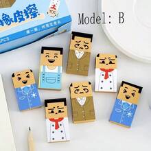 1/3/24pcs Creative Funny Bald Guy Novelty Erasers, Student Rewards Gifts For Children's Day, Christmas, Amusing Office Supplies For Late Night Studying,For School Supplies,Back To School - Multicolor - View 9