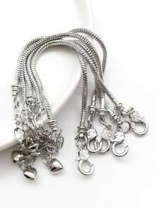 5 件金属半成品链条 19 厘米 适用于 DIY 手链首饰串珠手工配件