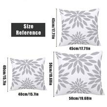 4pcs Simple Gray Line Geometric Pattern Pillow Case Set, Single-Sided Printed Peach Velvet Material, 45*45/50*50/40*40CM Cushion Cover Suitable For Modern Minimalist Sofa Living Room Decor, Gift, Party Decoration - Multicolor - View 5
