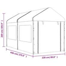 Arches, Arbours, Pergolas, & Bridges - White - View 5