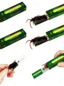 10pcs Fake Cockroach Chewing Gum Prank Toys, Novelty Funny Surprise Joke Toys For April Fools Day