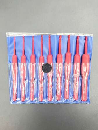 9-Piece Beginner Crochet Kit - Includes Hooks, Yarn, Patterns, Accessories - DIY Knitting Craft Set, Multiple Sizes: 2.0mm, 2.5mm, 3.0mm, 3.5mm, 4.0mm, 4.5mm, 5.0mm, 5.5mm, 6.0mm