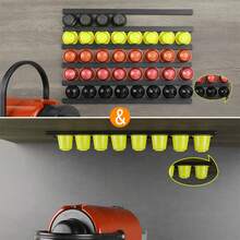 1set 6pcs Coffee Capsule Storage Holder Compatible With Any Coffee Capsule Storage Rack, Kitchen Storage Organizer - Multicolor - View 6