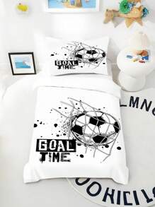 1/2PCS 婴儿床两件套，1 个羽绒被套+1 个枕套，采用数码印花图案的涤纶面料制成，亲肤、透气、不闷热、可机洗、不褪色，适用于儿童卧室，可单独购买 1 个枕套（不含枕芯或羽绒被套）