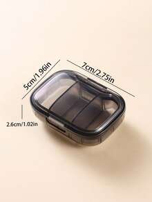 Mini cutie portabilă cu 3 compartimente pentru pastile, recipient pentru depozitarea tabletelor, cutie săptămânală pentru pastile, dozator de medicamente. Cutie pentru medicamente multifuncțională, cutie de depozitare pentru medicamente, cutie portabilă sigilată pentru medicamente, cutie de călătorie pentru medicamente, mini cutie portabilă de depozitare pentru pastile, cutie de călătorie impermeabilă și rezistentă la umiditate, cutie de depozitare pentru medicamente de călătorie