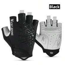 Gloves de seda de hielo con dedo corto de verano, dedos medios Glovos para exteriores, transpirables, antideslizantes Equipo de Globos - Multicolor - Ver 12