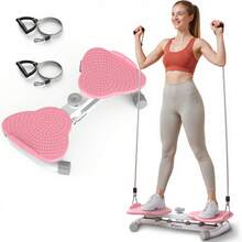 MERACH Waist Twist Machine Exercise, Ab Twist Board With 300 Lbs Weight Capacity, Abs Workout For Slim Waist And Core Ab Exercise, Noiseless Home Gym Equipment For Women Men - Pink - View 3