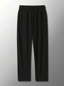 Pantalones rectos casuales y deportivos de secado rápido y elásticos para hombre