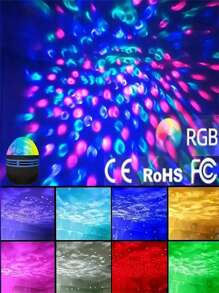 Aurora Wave LED Projector, Northern Lights & Ocean Wave Night Light With Remote Control, USB Powered, Suitable For Bedroom, Gaming Room, Home Theater Decor, Ambiance Lighting And Relaxation