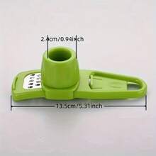 1pc Mini Garlic Grinder Creative Garlic Press Kitchen Garlic Mash Manual Garlic Mashing Green Kitchen Gadgets Outdoor Picnic And Barbecue Tools - 綠色 - 查看 4