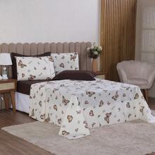 Emerald Percale 100% Cotton Single Bedding Set 3p Sheet + Pillowcase