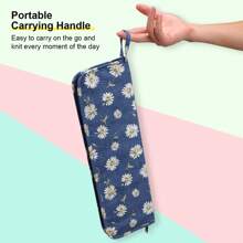 1pc New Knitting Needle Storage Bag, Multi-Style Options, Portable Knitting Needle Organizer Bag Suitable For Crochet Hooks & Knitting Needles